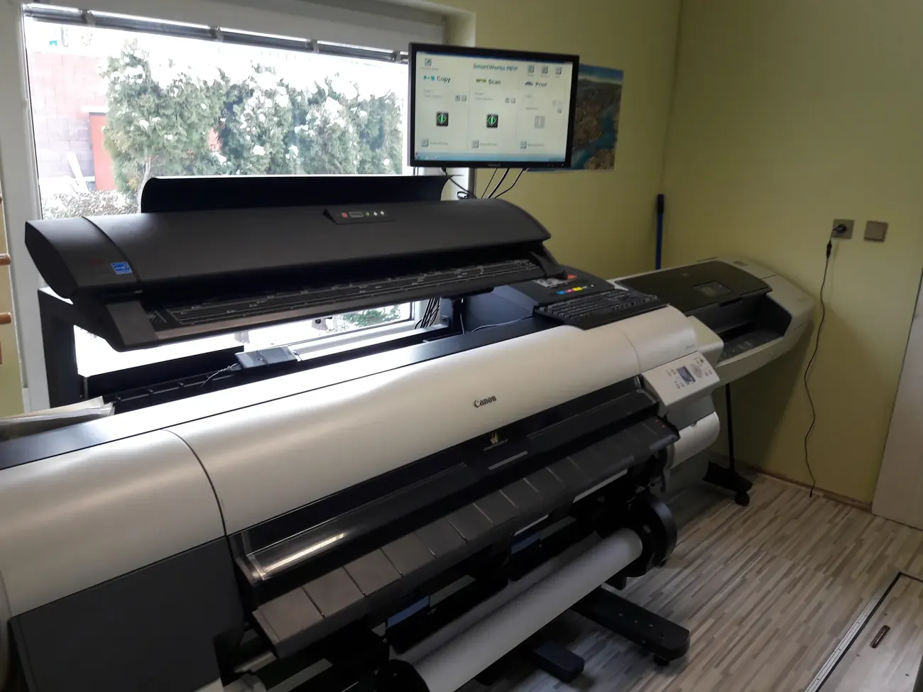 Veľkoformátový skener a plotter Canon